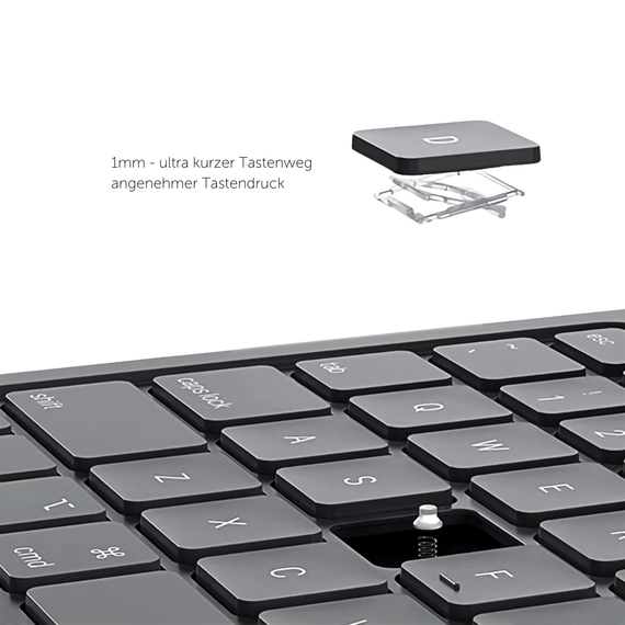 DEQSTER Slim PRO Keyboard 10.2" - iPad Tastatur - mi | 90-2000033