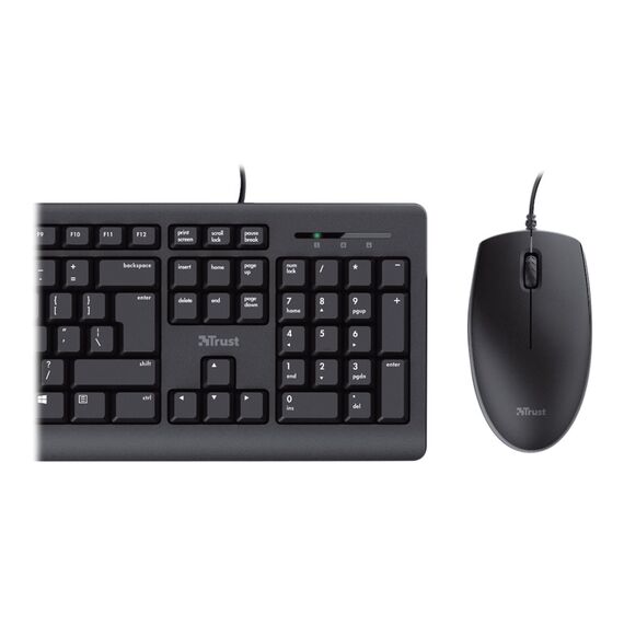 Trust TKM-250 - Keyboard and mouse set - USB - German | 23978