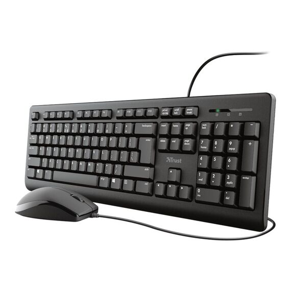 Trust TKM-250 - Keyboard and mouse set - USB - German | 23978