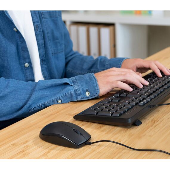 Trust TKM-250 - Keyboard and mouse set - USB - German | 23978