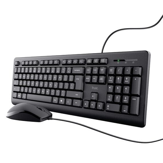 Trust TKM-250 - Keyboard and mouse set - USB - German | 23978