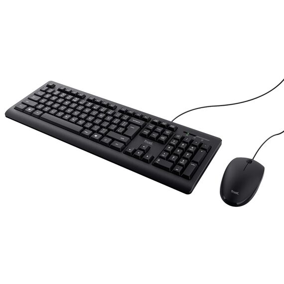 Trust TKM-250 - Keyboard and mouse set - USB - German | 23978