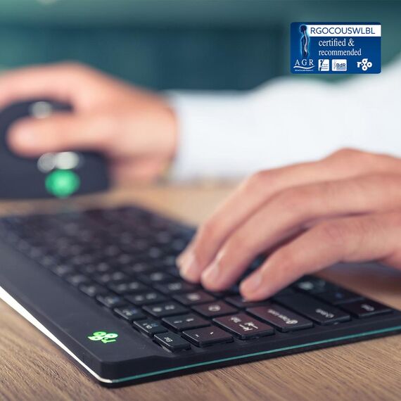 R-Go Compact Break - Keyboard - with integrated bre | RGOCONDWLWH