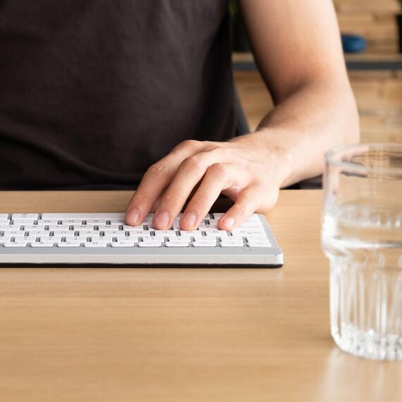 R-Go Compact Break - Keyboard - with integrated bre | RGOCONDWLWH