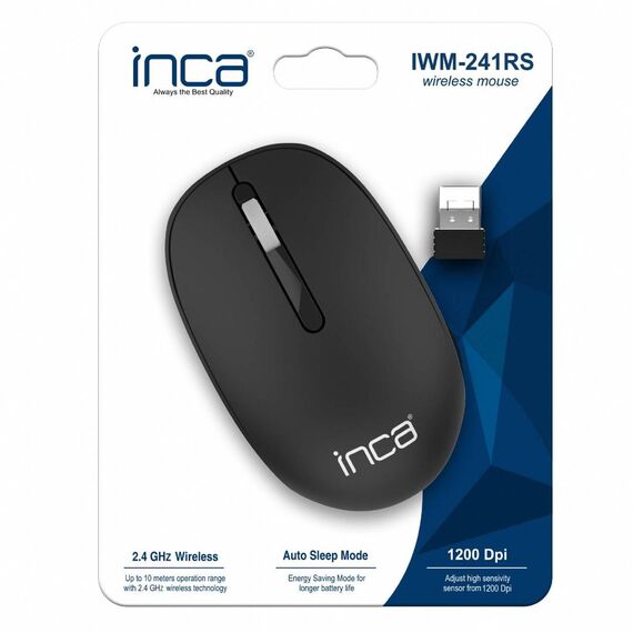 INCA Mouse IWM-241RS CANDY DESING 3D Black 1200 DPI 2.4-GHz