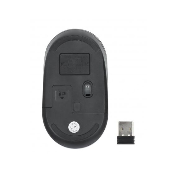 Manhattan Performance III Wireless Mouse, Black, 1000dpi | 190145