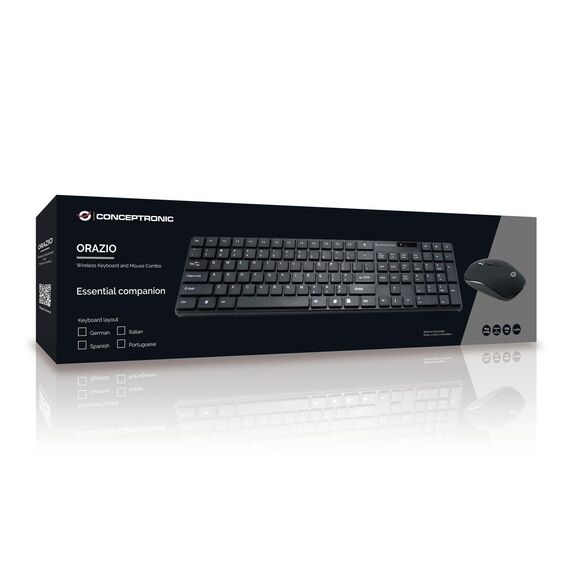Conceptronic ORAZIO - Keyboard and mouse set - wirel | ORAZIO01DE