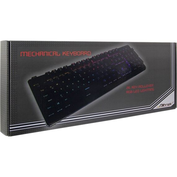 Inter-Tech Nitrox NK-2000ME - Keyboard - backlit - USB | 88884100