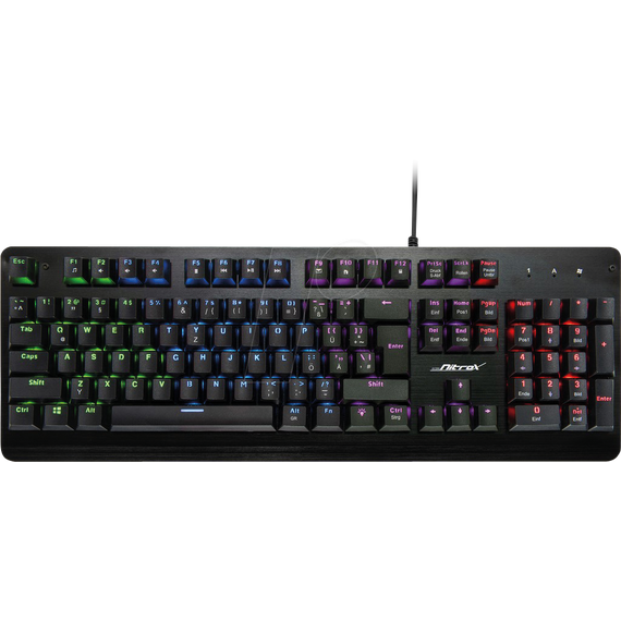 Inter-Tech Nitrox NK-2000ME - Keyboard - backlit - USB | 88884100