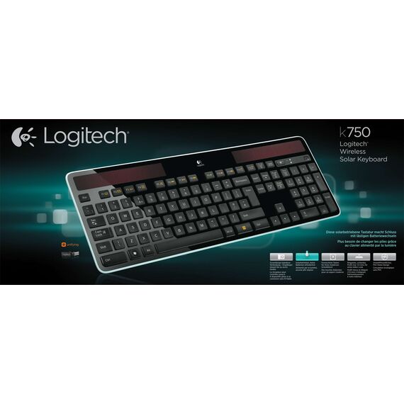 Logitech Wireless Solar K750 - Keyboard - wireless - | 920-002916
