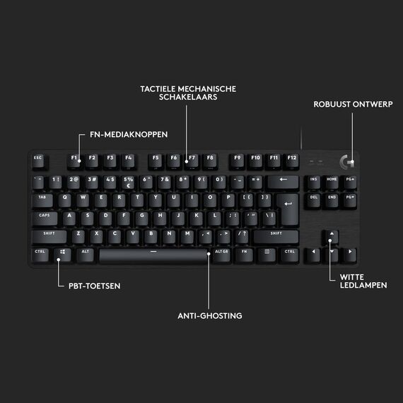 Logitech G G413 TKL SE - Keyboard - backlit - USB -  | 920-010446
