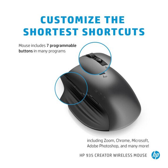 HP Creator 935 - Mouse - wireless - black - for Eli | 1D0K8AA#AC3