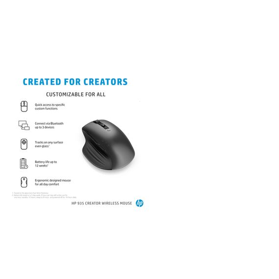 HP Creator 935 - Mouse - wireless - black - for Eli | 1D0K8AA#AC3