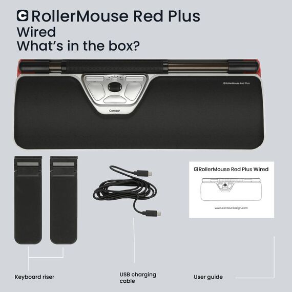 Contour RollerMouse Red Plus - Mouse - ergonomic - | CDRMRED20210