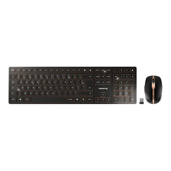 CHERRY DW 9100 SLIM - Keyboard and mouse set - wire | JD-9100BE-2