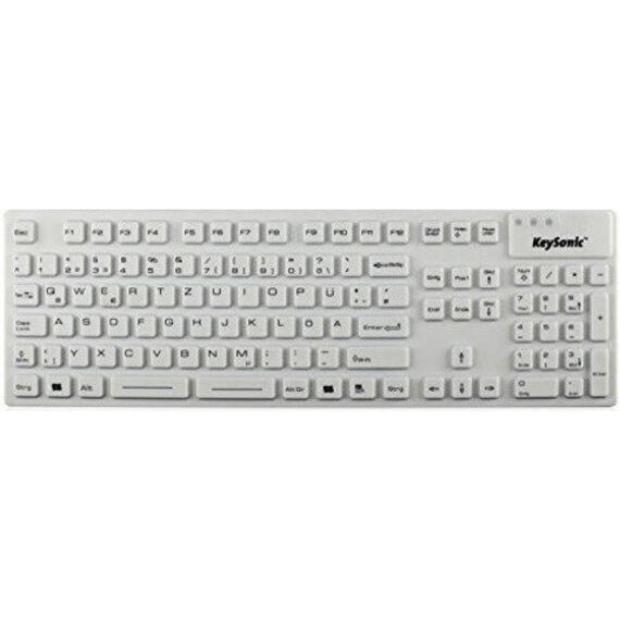 KeySonic KSK-8030 IN - Keyboard - USB - German - white | 28063