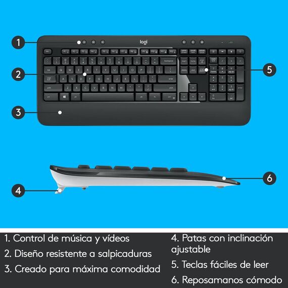 Logitech MK540 Advanced - Keyboard and mouse set - w | 920-008680