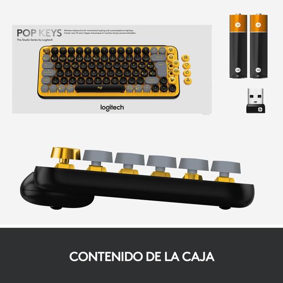 Logitech POP Keys - Keyboard - wireless - Bluetooth  | 920-010728