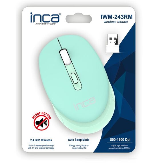 INCA Maus IWM-243RM 1600 DPI CANDY DESIGN Blau 2.4GHz