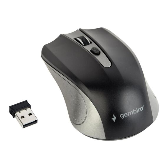 Gembird MUSW-4B-04-GB - Mouse - optical - 4 buttons - wireless -