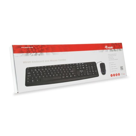 equip Life - Keyboard and mouse set - USB - Italian - bl | 245203