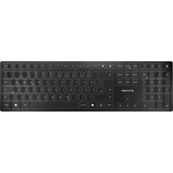 CHERRY KW 9100 SLIM - Keyboard - wireless - 2.4 GHz | JK-9110DE-1