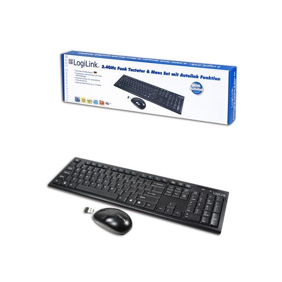 LogiLink Combo Set with Autolink - Keyboard and mouse se | ID0104