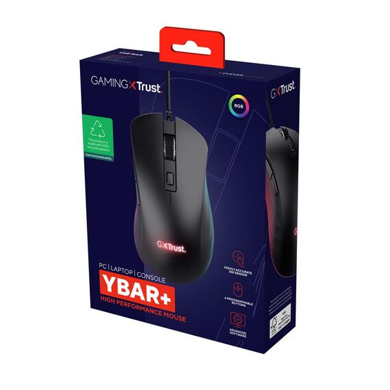 Trust GXT 924 YBAR+ - Mouse - right-handed - optical - 6  | 24890