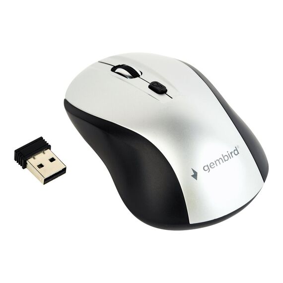 Gembird MUSW-4B-02-BS - Mouse - optical - 4 buttons - wireless -