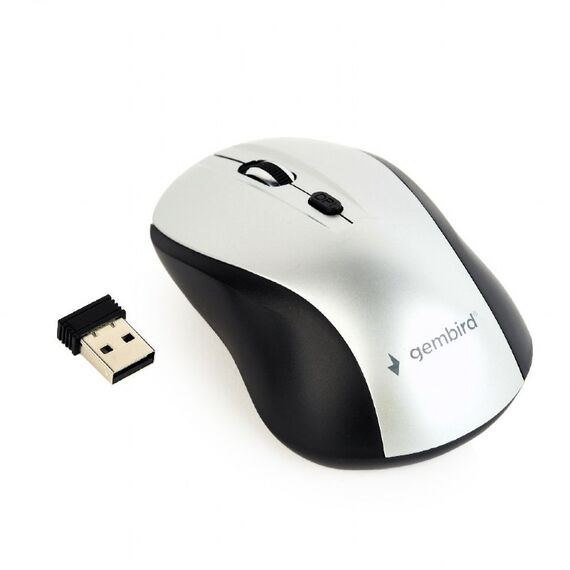 Gembird MUSW-4B-02-BS - Mouse - optical - 4 buttons - wireless -