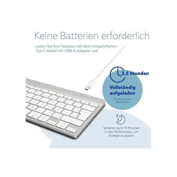 R-Go Ergonomic Keyboard Compact break - Keyboard -  | RGOCODEWLWH