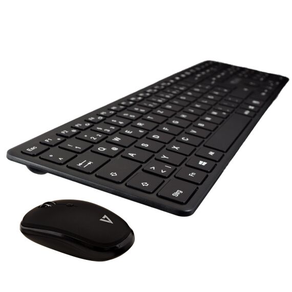 V7 - Keyboard and mouse set - Slim - Bluetooth, 2.4  | CKW550DEBT