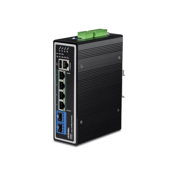 TRENDnet TI-BG62i - Switch - industrial - L2+ - Managed - 4 x 10/
