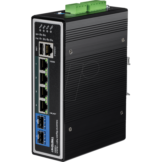TRENDnet TI-BG62i - Switch - industrial - L2+ - Managed - 4 x 10/