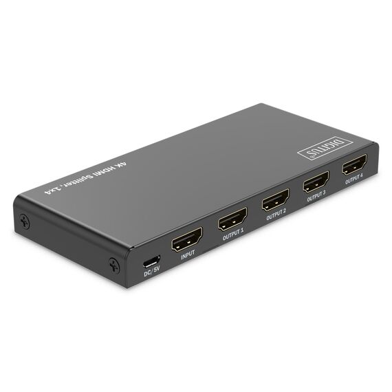 DIGITUS HDMI Splitter 1x4 4K/60Hz HDCP 2.3 EDID Contro | DS-55337