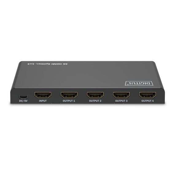 DIGITUS HDMI Splitter 1x4 4K/60Hz HDCP 2.3 EDID Contro | DS-55337