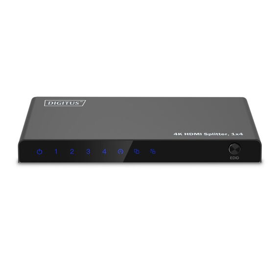 DIGITUS HDMI Splitter 1x4 4K/60Hz HDCP 2.3 EDID Contro | DS-55337