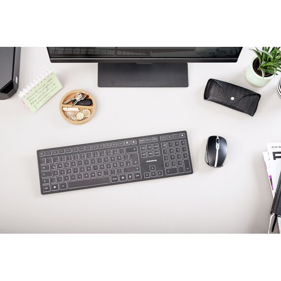 CHERRY KW 9100 SLIM - Keyboard - wireless - 2.4 GHz | JK-9100CH-2