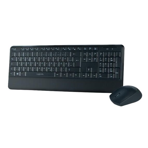 LogiLink - Keyboard and mouse set - wireless - 2.4 GHz - | ID0161