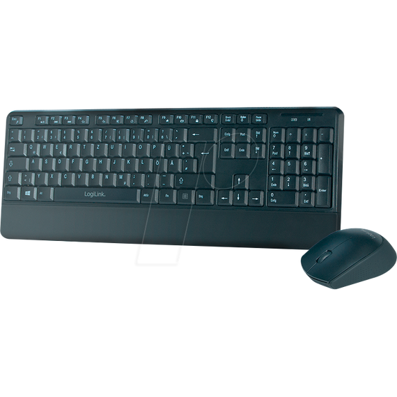 LogiLink - Keyboard and mouse set - wireless - 2.4 GHz - | ID0161