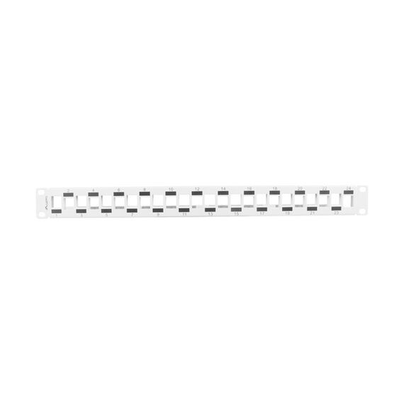 Lanberg PPKS-1224-S - patchpanel blan - Grau