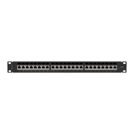 Lanberg PPS7-1024-B - Cat7 - F/UTP (FTP) - Black - ABS - Metal -