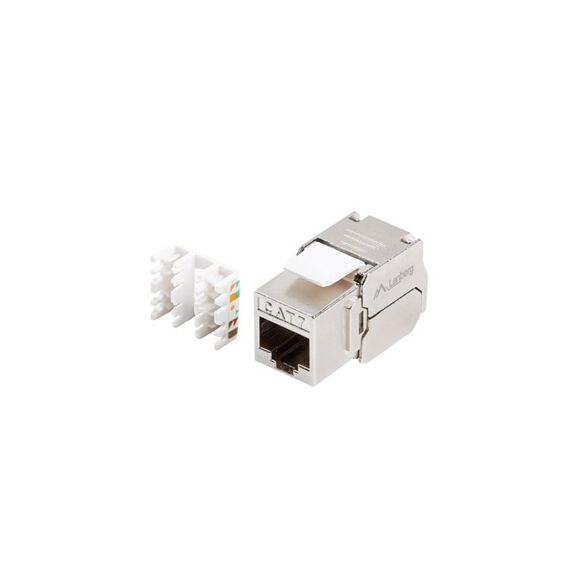 Lanberg KSF7-2000 - Flat - Stainless steel - RJ-45 - LSA - Female