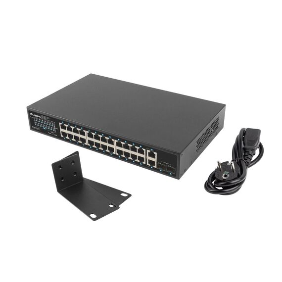 Lanberg !Switch 24x1GB POE+ 2xGB RSGE-24P - | RSGE-24P-2GE-2S-360