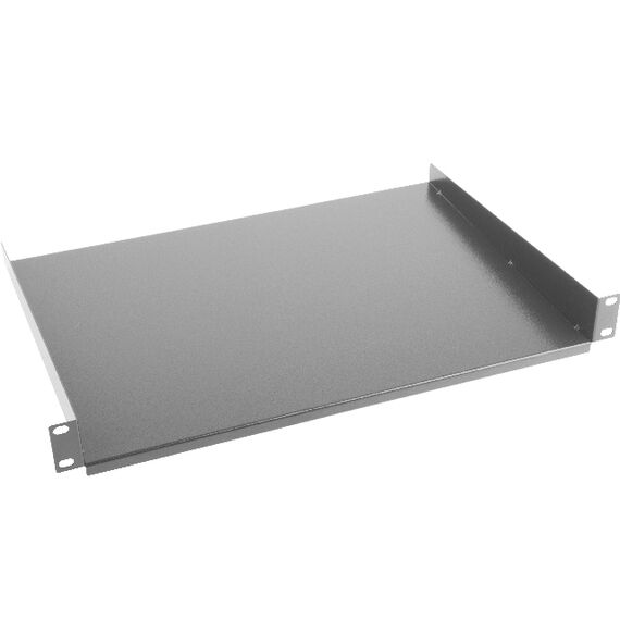 Lanberg AK-1008-B - Rack shelf - Black - 25 kg - 1U - 48.3 cm (19