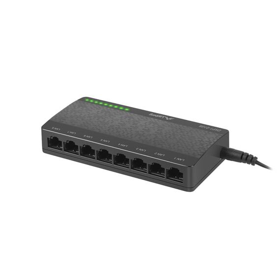 Lanberg DSP1-0108 - Unmanaged - Fast Ethernet (10/100) - IEEE 802