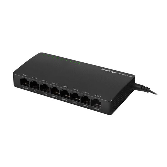 Lanberg DSP2-1008-12V - Unmanaged - Gigabit Ethernet (10/100/1000