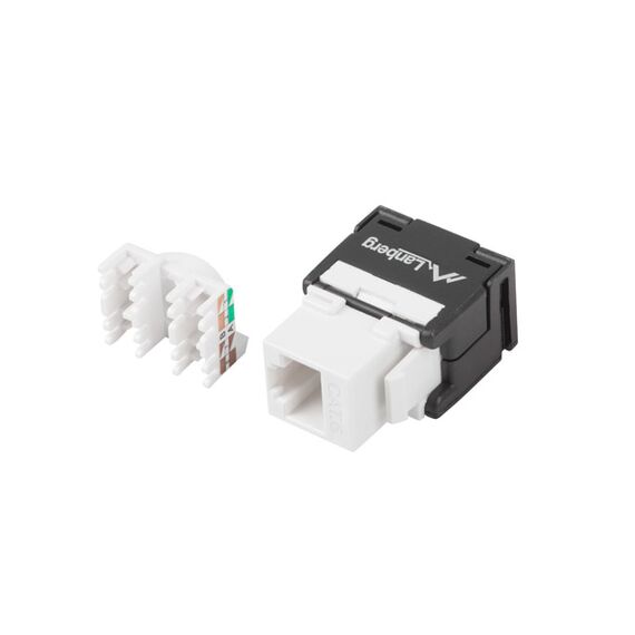 Lanberg KSU6-2000 - Flat - Black - White - RJ-45 - Female - 22/26