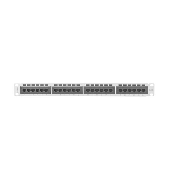 Lanberg PPU6-1024-S - Grey - Metal - 1U - 445 mm - 44.5 mm - 32.5