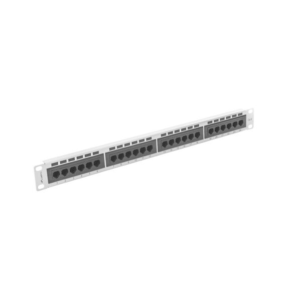 Lanberg PPU6-1024-S - Grey - Metal - 1U - 445 mm - 44.5 mm - 32.5